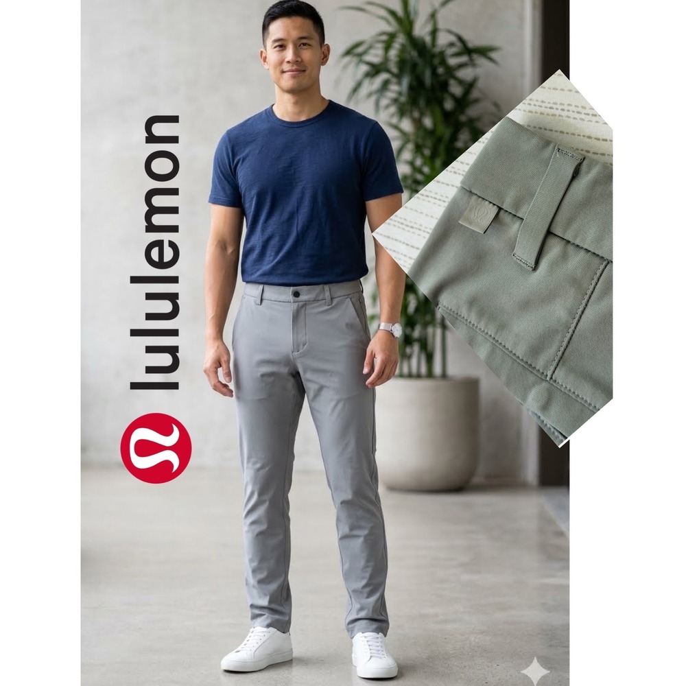 Lululemon ABC Slim Fit Thouser Pant 29 Sage Grey Warpstreme Men‎ Athleisure